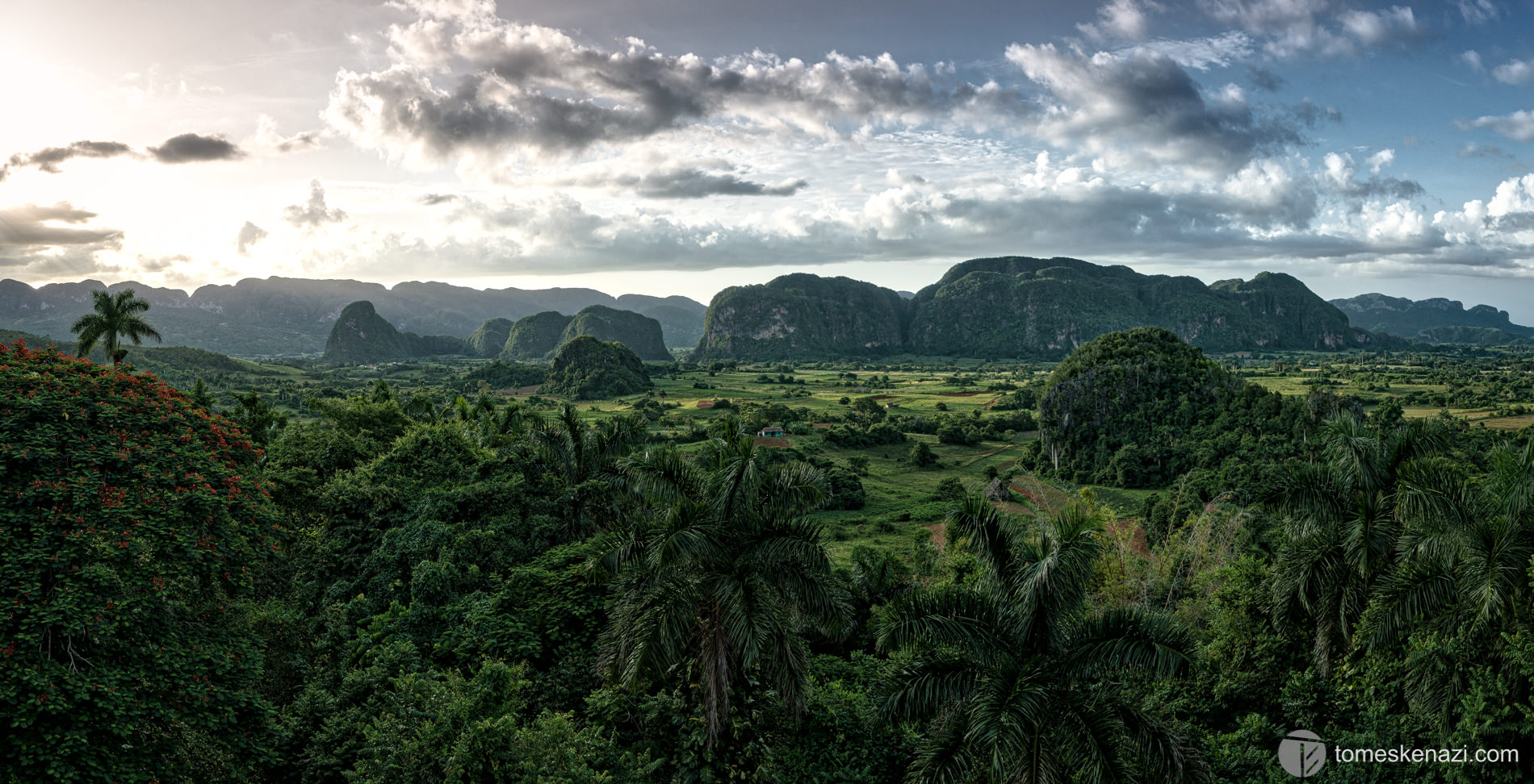 Les Mogotes view from Los Jasmines, Cuba